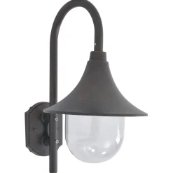 44213 vidaXL applique vidaXL jardin E27 42 cm aluminium bronze