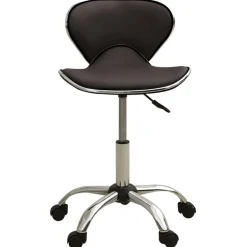 323676 vidaXL Salon Spa Stool Brown Faux Leather