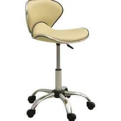 323677 vidaXL Salon Spa Stool Cream Faux Leather