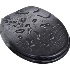 Abatant de WC avec couvercle design goutte d'eau