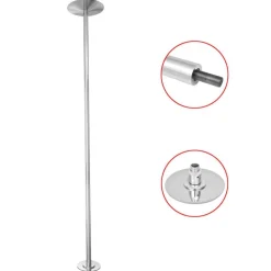 Barre Pole Dance Taille est extensible et réglable de 2,24 m à 2,75 m pour différentes hauteurs de plafond