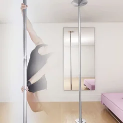 Barre Pole Dance Taille est extensible et réglable de 2,24 m à 2,75 m pour différentes hauteurs de plafond