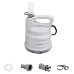 Bestway Pompe de vidange de piscine Blanc
