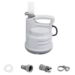 Bestway Pompe de vidange de piscine Blanc