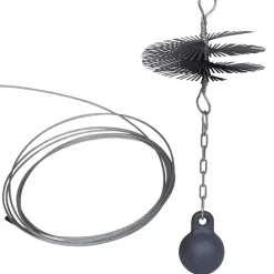 Brosse ronde pour cheminée Dia. 15 cm