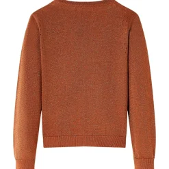 Cardigan pour enfants tricoté cognac 92