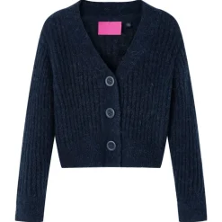 Cardigan tricoté pour enfants bleu marine 104