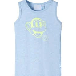Débardeur enfant bleu doux mélangé 104