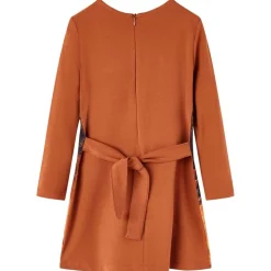 Robe pour enfants à manches longues cognac 92