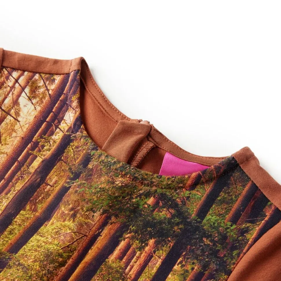 Robe pour enfants à manches longues cognac 92