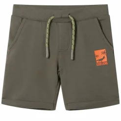 Short pour enfants avec cordon de serrage kaki foncé 116