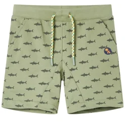Short pour enfants avec cordon de serrage kaki clair 116