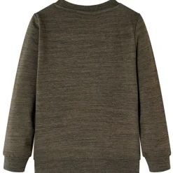 Sweatshirt pour enfants kaki foncé mélangé 104