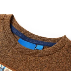 T-shirt enfant à manches longues mélange cognac 104