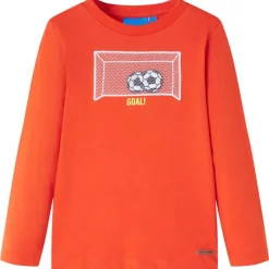 T-shirt enfants manches longues orange vif 104