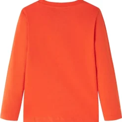 T-shirt enfants manches longues orange vif 104