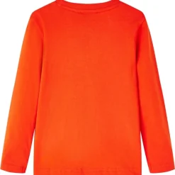 T-shirt pour enfants à manches longues orange vif 104
