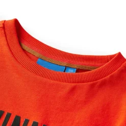 T-shirt pour enfants à manches longues orange vif 104