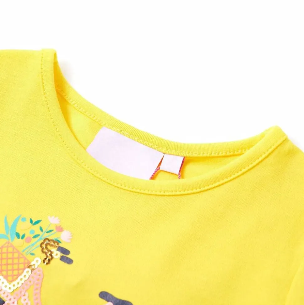 T-shirt pour enfants jaune 104