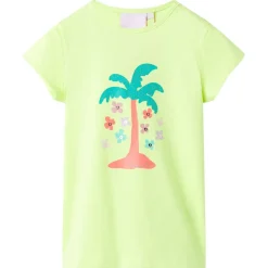 T-shirt pour enfants jaune fluo 116
