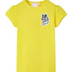 T-shirt pour enfants jaune vif 140