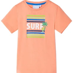 T-shirt pour enfants orange néon 128