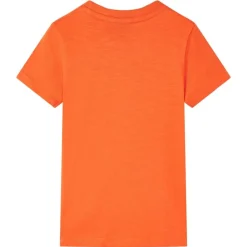 T-shirt pour enfants orange foncé 128
