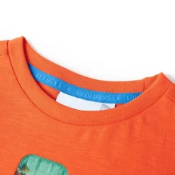 T-shirt pour enfants orange foncé 128