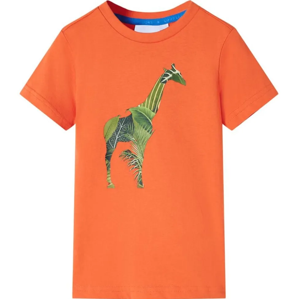 T-shirt pour enfants orange vif 104