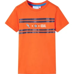 T-shirt pour enfants orange foncé 116
