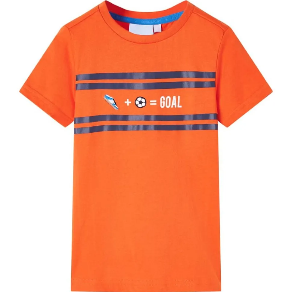 T-shirt pour enfants orange foncé 116