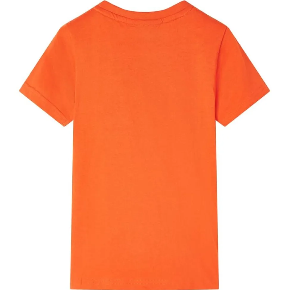 T-shirt pour enfants orange foncé 116