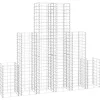 vidaXL 6 gabions en fil galvanisé