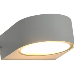 vidaXL 2 pcs Appliques murales d'extérieur 1 W Blanc Rond