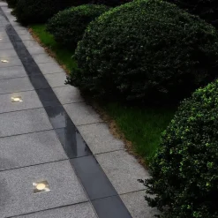 vidaXL 12 pcs Lampes encastrables au sol d'extérieur Carré