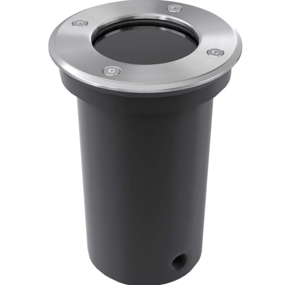 vidaXL 3 pcs Lampes encastrables au sol d'extérieur Rond