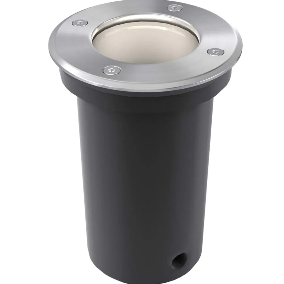 vidaXL 3 pcs Lampes encastrables au sol d'extérieur Rond