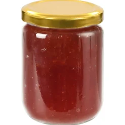 vidaXL 48 pcs Pots à confiture avec couvercle doré Verre 230 ml