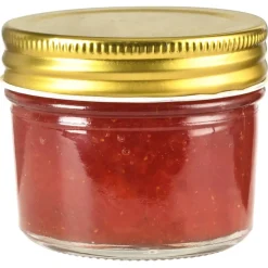 vidaXL 24 pcs Pots à confiture avec couvercles dorés Verre 110 ml