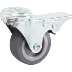 vidaXL 4 pcs Roulettes pivotantes à trou de boulon à double frein 50mm
