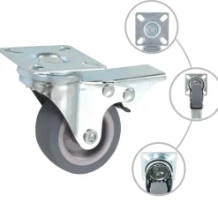 vidaXL 4 pcs Roulettes pivotantes 50 mm