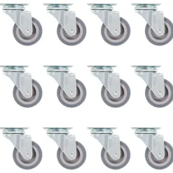 vidaXL 12 pcs Roulettes pivotantes 50 mm