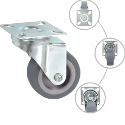 vidaXL 12 pcs Roulettes pivotantes 50 mm