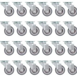 vidaXL 24 pcs Roulettes pivotantes 50 mm