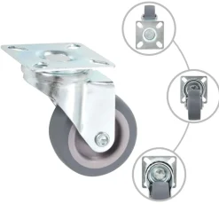 vidaXL 24 pcs Roulettes pivotantes 50 mm