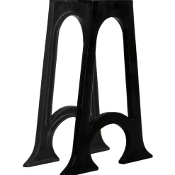 vidaXL 2 pieds de table de salle à manger Base voûtée Cadre en A Fonte