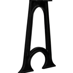 vidaXL 2 pieds de table de salle à manger Base voûtée Cadre en A Fonte