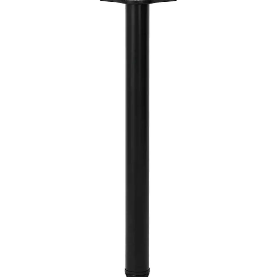 vidaXL 4 pieds de table réglables en hauteur 710 mm Noir