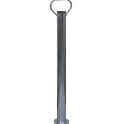 vidaXL 2 tubes de support et 2 pinces fendues pour roue de jauge 48 mm