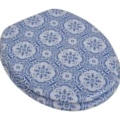 vidaXL Abatant de WC avec couvercle design porcelaine